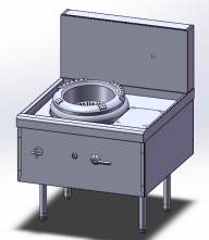 广式单头炒炉（规格1000×1000×800+450）